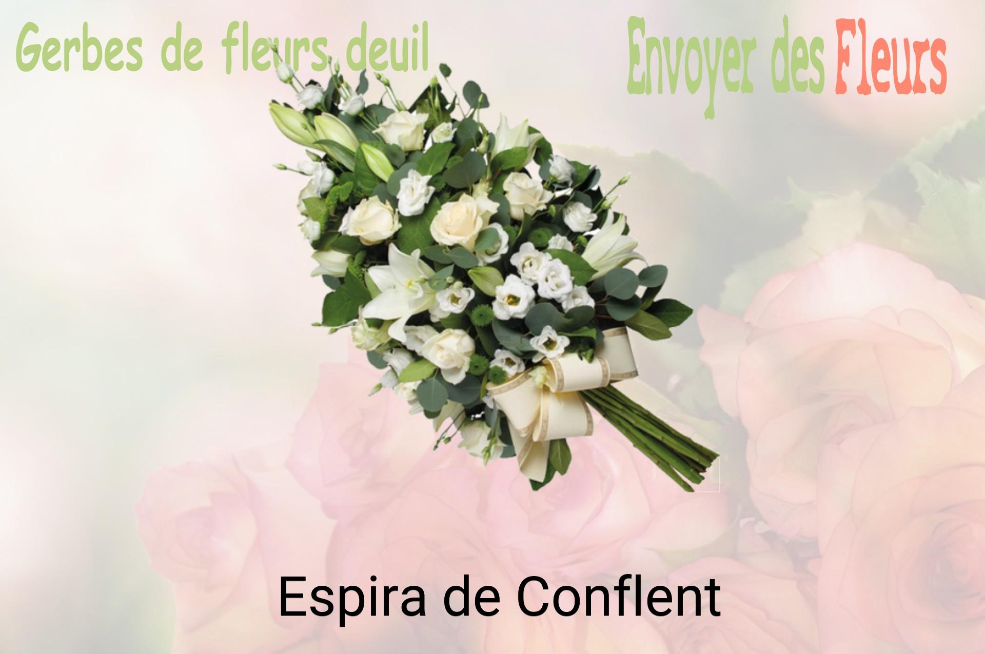 Gerbe de fleurs de deuil livrée à Espira-de-Conflent
